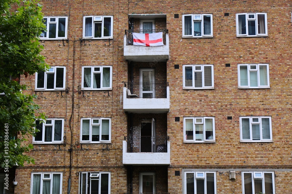 Fototapeta premium Generic apartment building in London UK