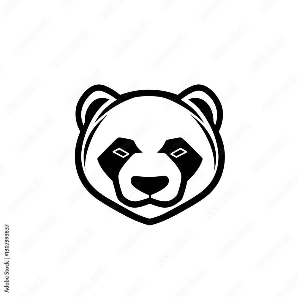 panda logo design concept icon panda logo design concept icon