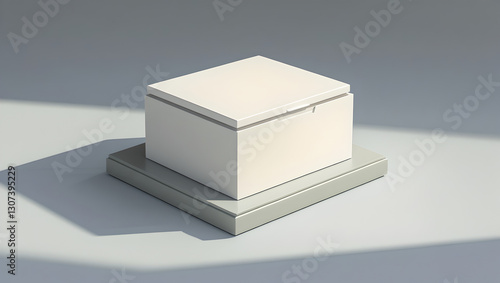 3d rendered illustration of a glass cube