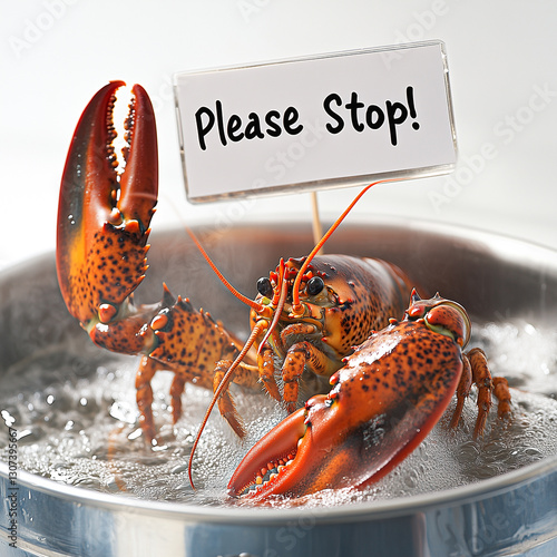 Lobster in Boiling Water Expressing Fear and Pain