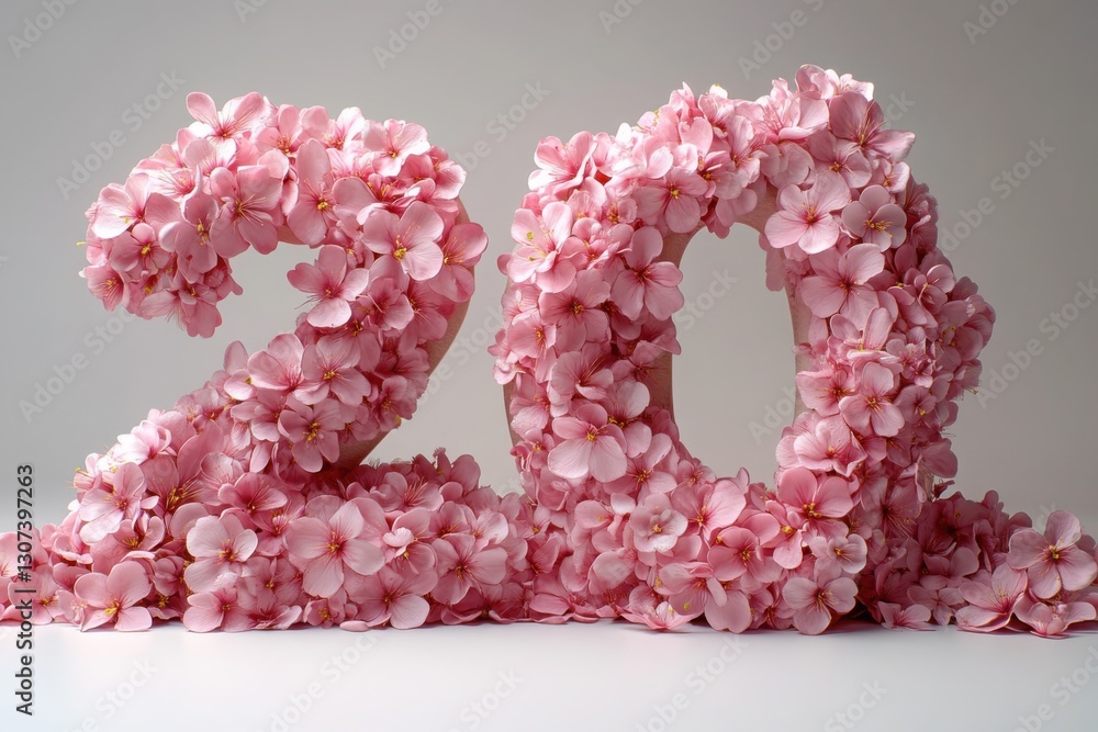 Floral Number Art: Floral Number Art: