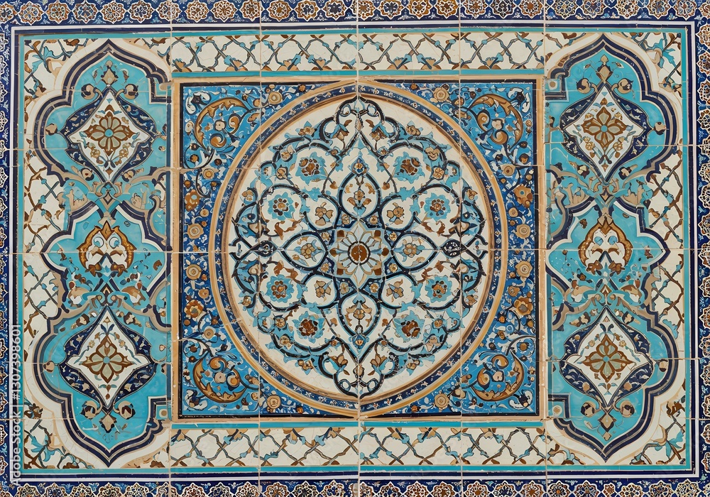 Intricate Persian Tilework: A Masterpiece of Islamic Art Intricate Persian Tilework: A Masterpiece of Islamic Art