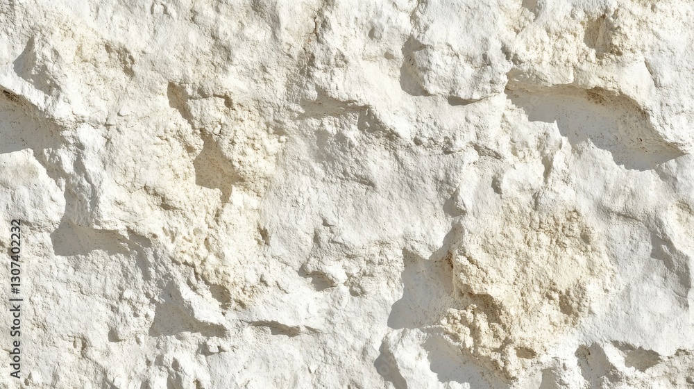 A white rock texture featuring a rough surface, set against a stone wall background, serves as a design element A white rock texture featuring a rough surface, set against a stone wall background, serves as a design element