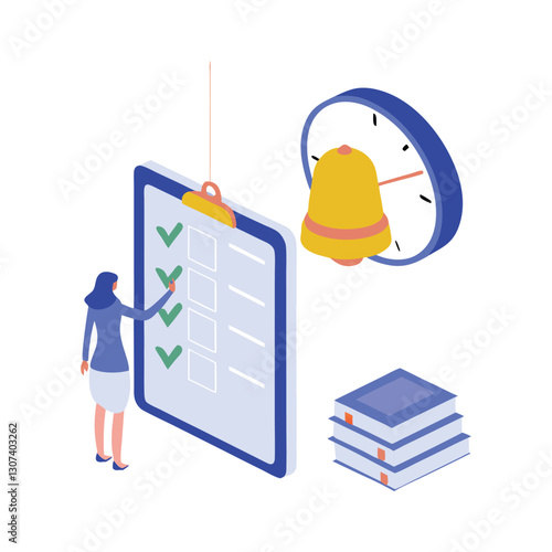 Business set. Characters managing, prioritizing and delegating important work tasks, filling to do list. Business and organization concept