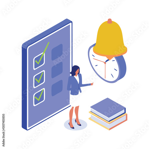 Business set. Characters managing, prioritizing and delegating important work tasks, filling to do list. Business and organization concept