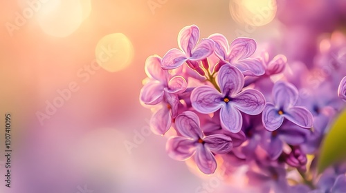 Delicate lilac blossoms in soft light nature photography floral closeup serene environment artistic viewpoint