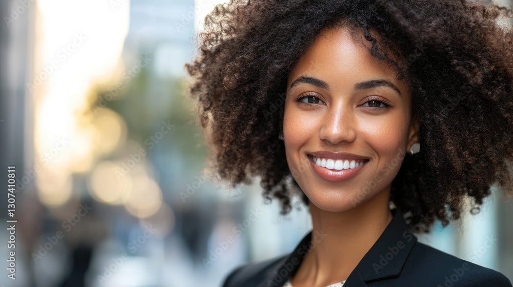 A smiling woman wearing business attire looking directly at the camera A smiling woman wearing business attire looking directly at the camera