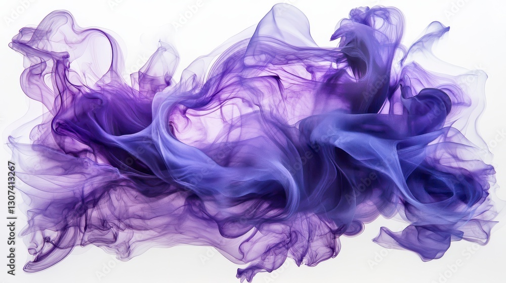 Abstract Purple and Blue Liquid Flow Abstract Purple and Blue Liquid Flow
