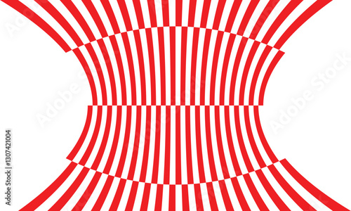 abstract trendy red white squeeze pattern create a optical illusion perfect for background.