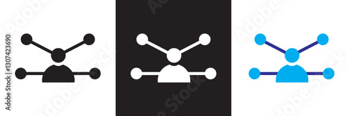 Human resources related icon .  Recruitment, office management and company structure  icons. Isolated on white and black background. Vector illustration. EPS 10
