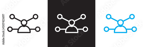 Human resources related icon .  Recruitment, office management and company structure  icons. Isolated on white and black background. Vector illustration. EPS 10