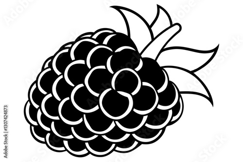 blackberry design silhouette vector illustration