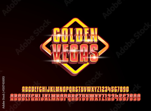 golden vegas shiny luxury game text effect
