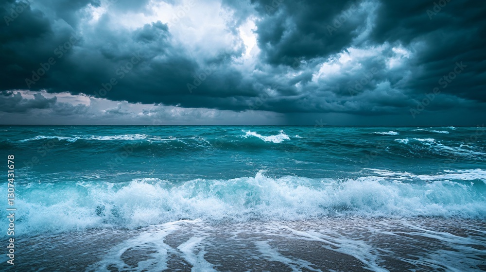 Fototapeta premium Impending storm approaching Gulf of Mexico