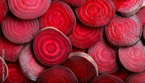 beautiful fresh sliced red beetroot background