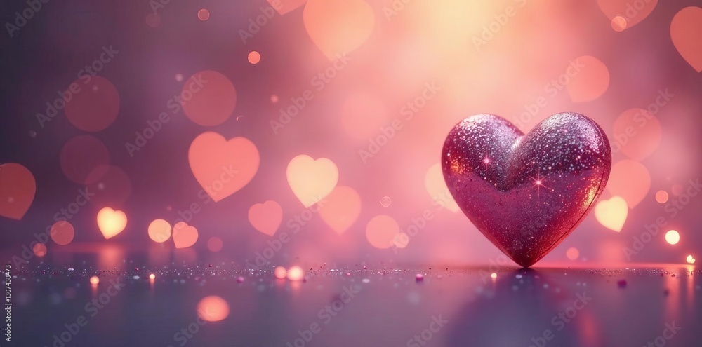 Soft focus silver hearts background with dreamy glow, shiny, wedding Soft focus silver hearts background with dreamy glow, shiny, wedding