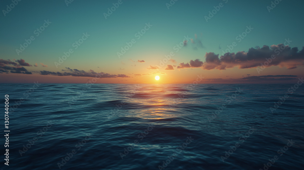 Obraz premium sunset over the sea