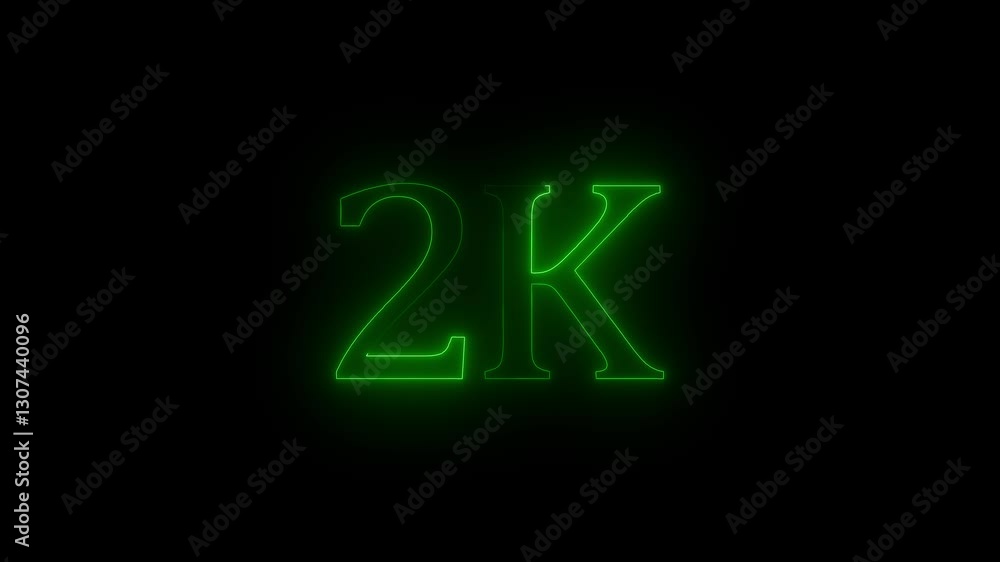 2 K Electric lighting text with animation on black background, 2K subscribers thank you text font with light. Luminous and shimmering haze inside the letters of the text 2K 4k video 2 K Electric lighting text with animation on black background, 2K subscribers thank you text font with light. Luminous and shimmering haze inside the letters of the text 2K 4k video