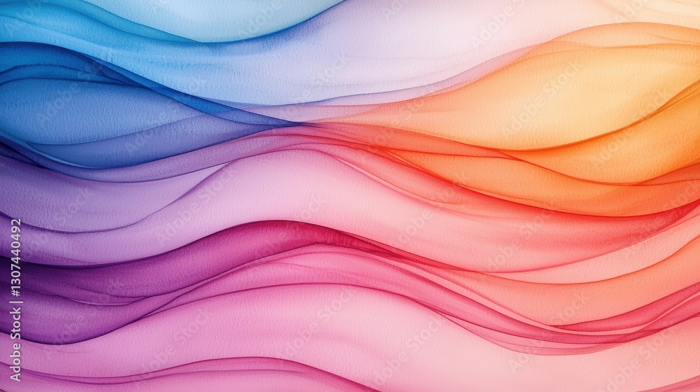 Abstract flowing waves in vibrant pastel colors Abstract flowing waves in vibrant pastel colors