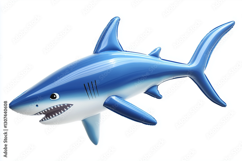 Fototapeta premium Blue Shark 3D pool Inflatable