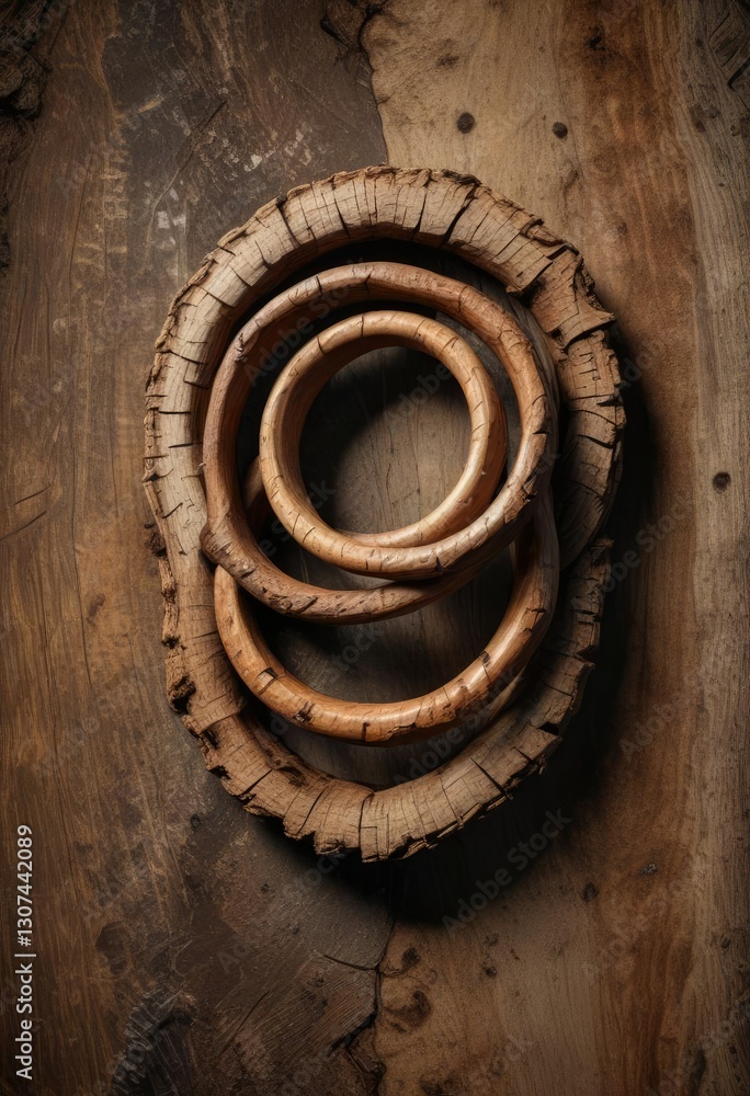 Wooden rings with bark still intact for a rustic look, rings, organic, close-up, bark, outdoors Wooden rings with bark still intact for a rustic look, rings, organic, close-up, bark, outdoors