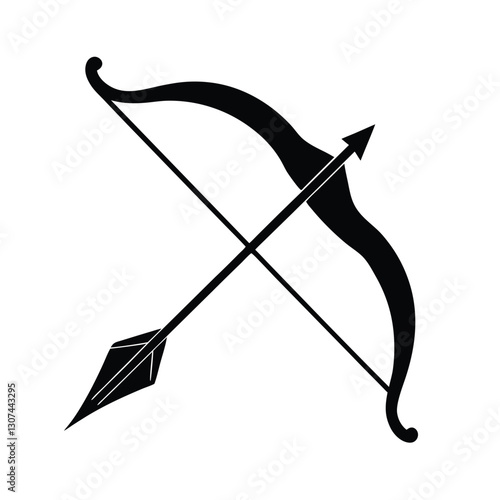 bow and arrow vector illustration