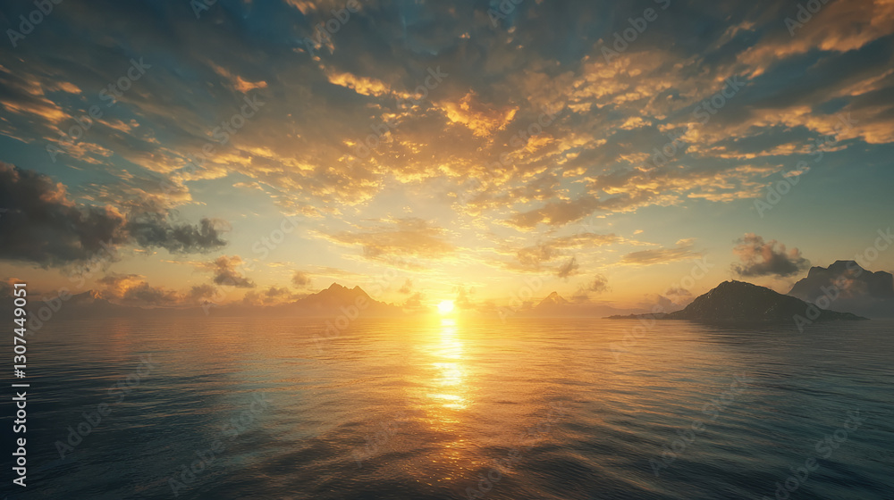 Obraz premium sunset over the sea