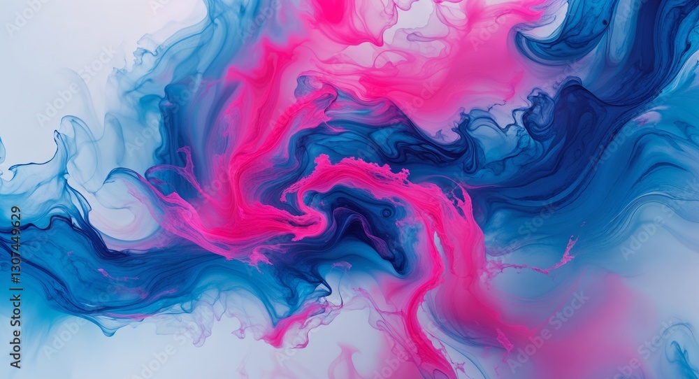 Fototapeta premium Colorful Blue and Pink Abstract Swirl Background.