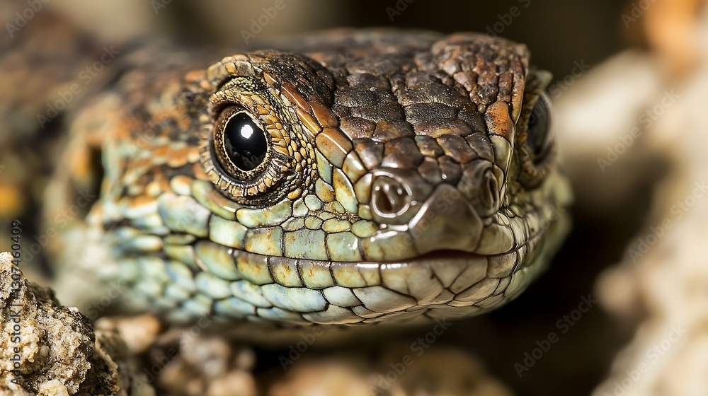 Extreme Close-Up of a Lizards Rough Textured Skin with Intricate Details Extreme Close-Up of a Lizards Rough Textured Skin with Intricate Details