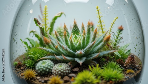 Terrarium Succulents Indoor Garden photo