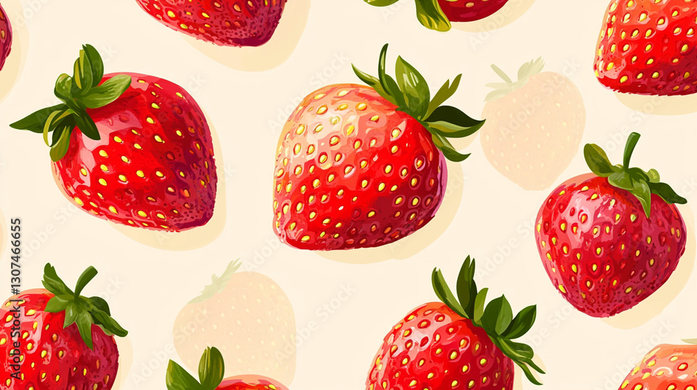 seamless pattern with strawberries seamless pattern with strawberries