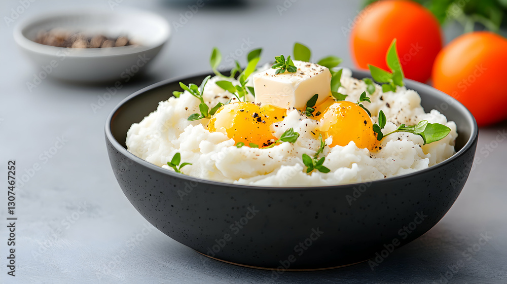 Creamy Mashed Potatoes with Butter and Egg Yolks Creamy Mashed Potatoes with Butter and Egg Yolks