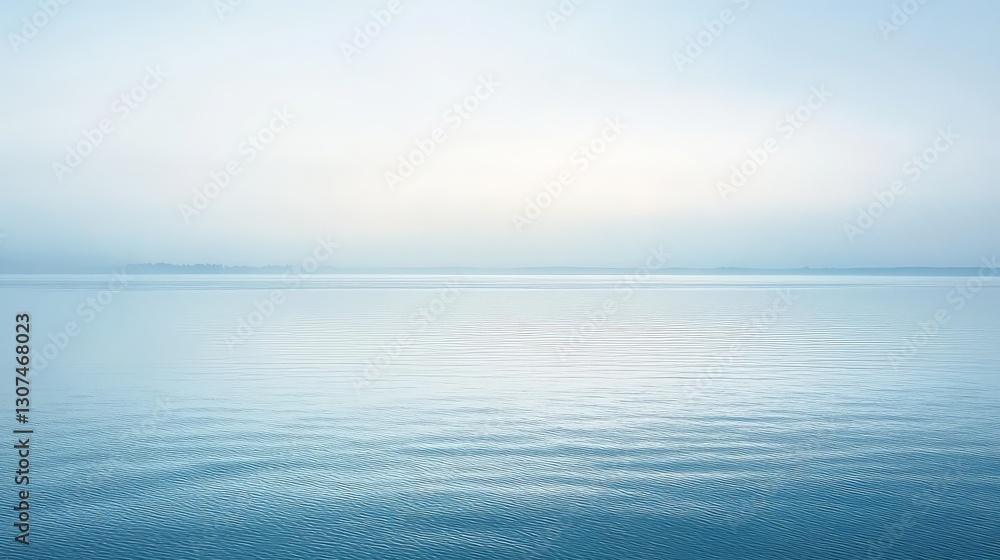 Obraz premium Soft Blue Gradient Background with Morning Sunlight