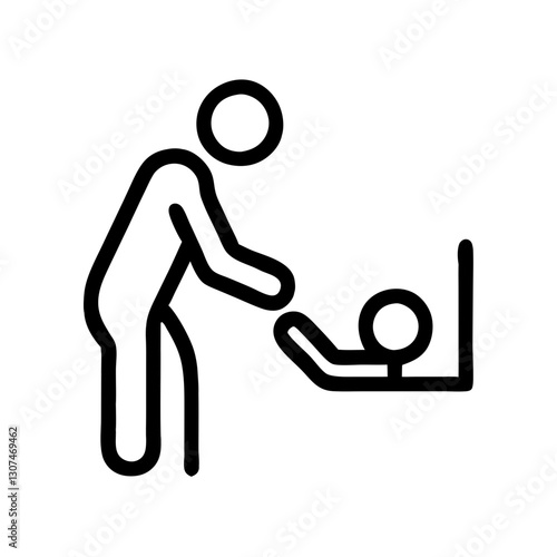Baby changing station icon