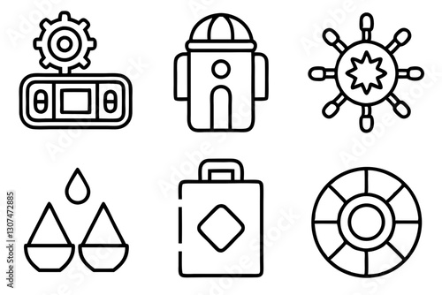 Detailed Miscellaneous Icons Set – Vector Symbols for Print & Digital Use

