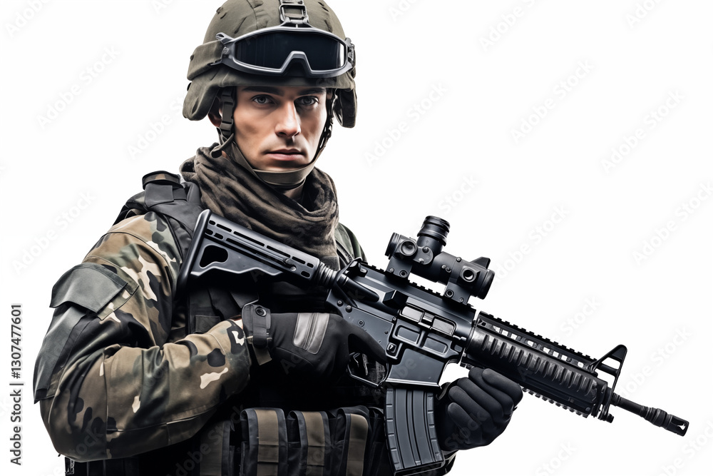 Russian Soldier in Uniform on White Background – Proud, Disciplined Military Man Representing Strength, Leadership, and Commitment to Service in the Russian Army, Ready for Duty with Honor and Courage Russian Soldier in Uniform on White Background – Proud, Disciplined Military Man Representing Strength, Leadership, and Commitment to Service in the Russian Army, Ready for Duty with Honor and Courage