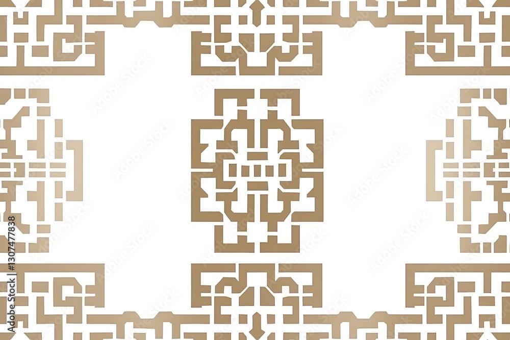 Obraz premium Artistic maze motif pattern for an abstract background application