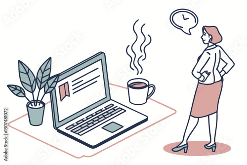 Content writer, blogger or bullet journal, publishing editor or writing article online, copywriter for advertising, freelance journalist concept, creative woman holding pencil with content on website.