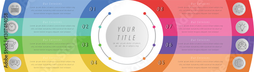 infographic template data info flowchart