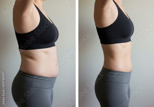 ダイエットのビフォーアフター、体型変化比較