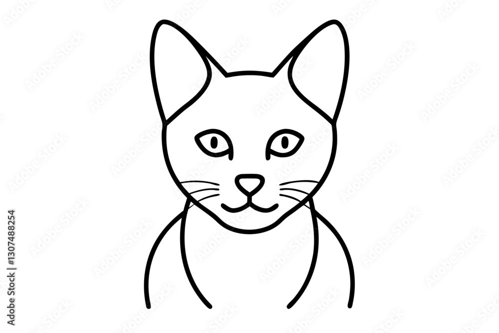 Simple and Modern Line Art of a Cat for Pet Theme
Simple and Modern Line Art of a Cat for Pet Theme
