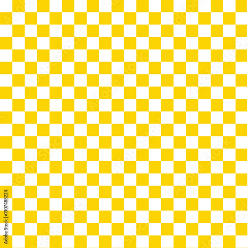 Yellow and white checkerboard pattern