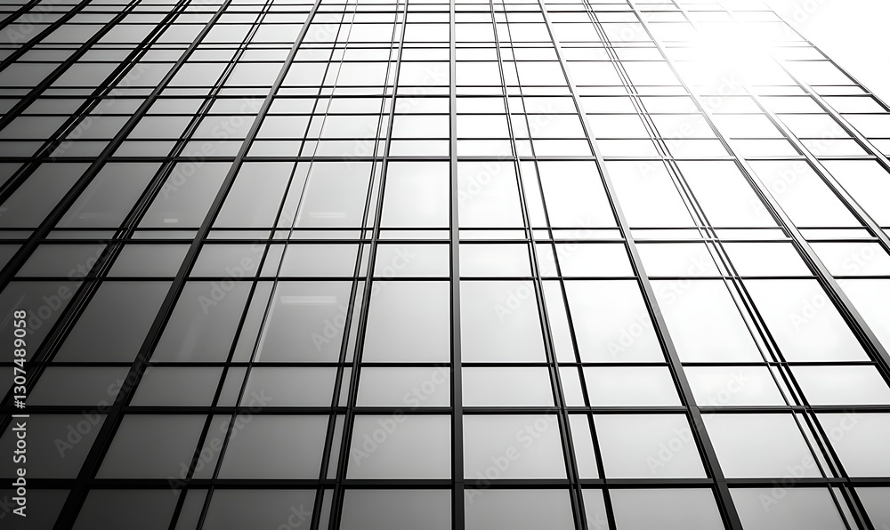Modern office facade featuring a close-up view with repeating patterns and architectural design elements. Modern office facade featuring a close-up view with repeating patterns and architectural design elements.