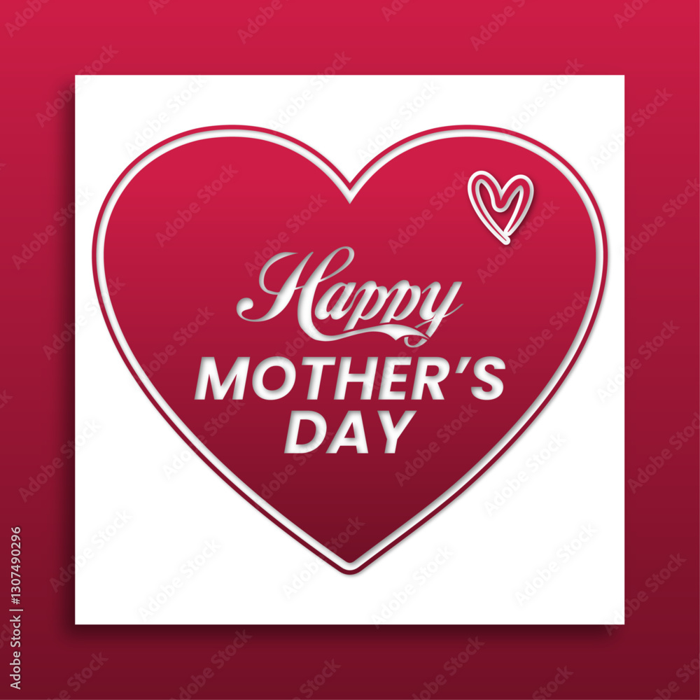 Happy Mother's day typography vector Design. Happy Mother's day typography vector Design.