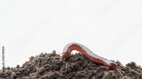 Earthworm on Soil - Professional Stock Photo