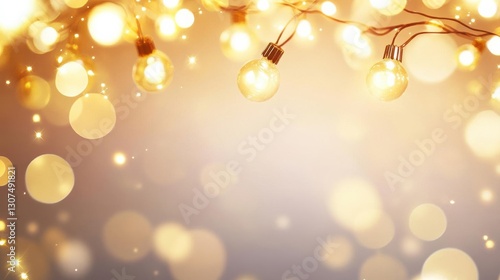 Wallpaper Mural Golden bokeh light background with elegant blur Torontodigital.ca