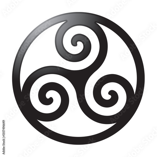 SYMBOLE TRISKEL EN RELIEF