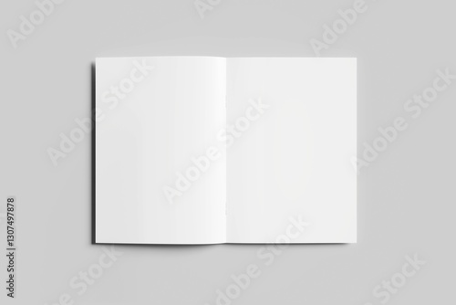 Wallpaper Mural Realistic Blank A4 Half-fold Brochure Mock Up Template Torontodigital.ca