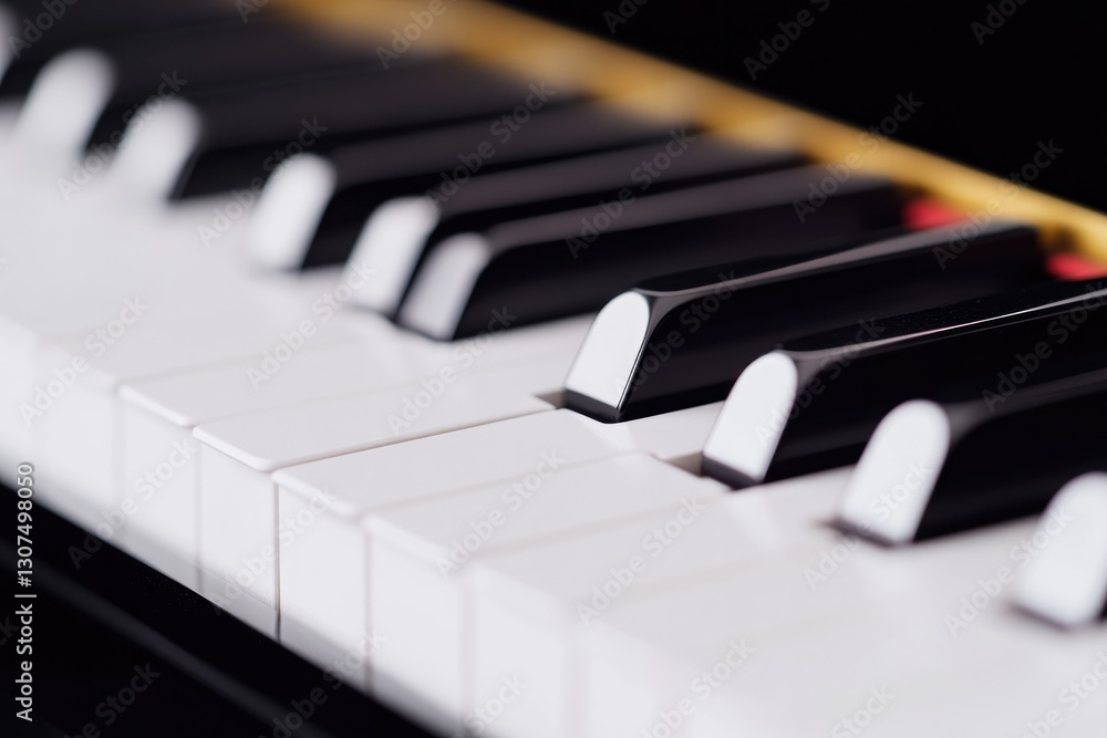 elegant close-up of piano keyboard with modern abstract design overlay highlighting black and white keys elegant close-up of piano keyboard with modern abstract design overlay highlighting black and white keys