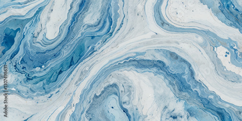 Blue ocean wave background. Blue and white water ocean background.
